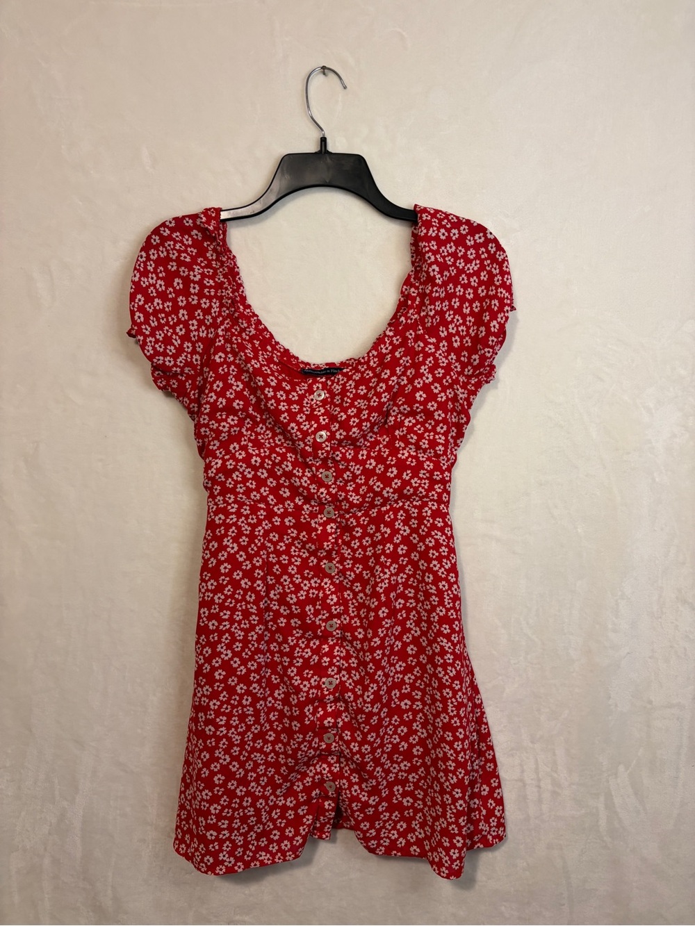 Abercrombie & Fitch Red Floral Mini Dress Women’s XS